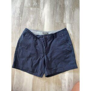 Womens Natural Reflections Navy Blue Cargo Style Work Shorts sz 6